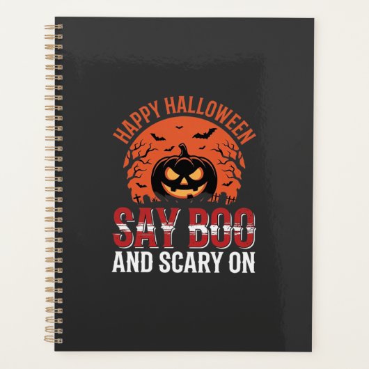 Dire Boo design de citrouille Halloween_1 (Devant)