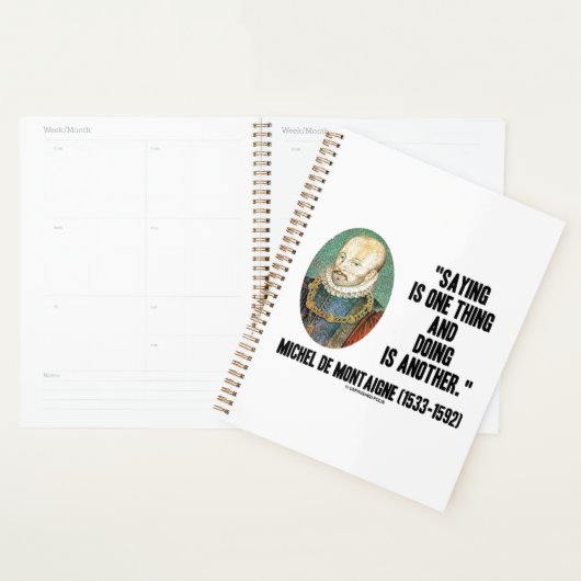 Dire Est Une Chose Faire Est Une Autre De Montaign (Devant avec enveloppe)