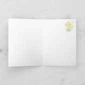 Dire juste salut la carte de voeux vierge de note (Intérieur)