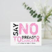 dire non à la carte postale cancer du sein (Debout devant)
