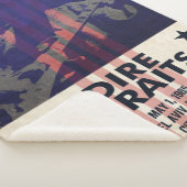 Dire Straits Tour Poster Blanket Sherpa Deken (3/4)