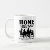 Dire Tout À La Maison Drôle Mug (Gauche)