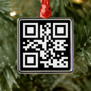 Direct aangemaakte QR-code (door uw URL in te voer Metalen Ornament