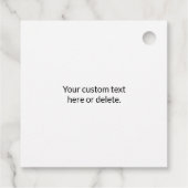 Direct bewerkbare QR-code Sjabloon | Faux Gold Bedankjes Labels (Achterkant)