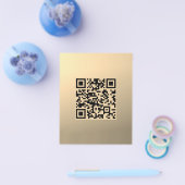 Direct bewerkbare QR-code Sjabloon | Faux Gold Flyer (Enkel)
