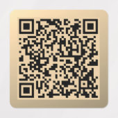 Direct bewerkbare QR-code Sjabloon | Faux Gold Labels (Design 1)