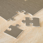 Direct bewerkbare QR-code Sjabloon | Faux Gold Legpuzzel (Zijkant)