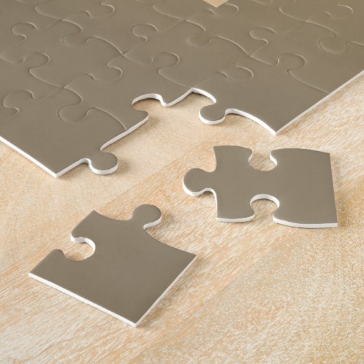 Direct bewerkbare QR-code Sjabloon | Faux Gold Legpuzzel (Zijkant)