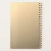 Direct bewerkbare QR-code Sjabloon | Faux Gold Planner (Achterkant)