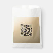 Direct bewerkbare QR-code sjabloon | Nep goud Bedankzakje (Voorkant)