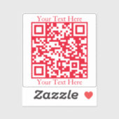 Direct Creëer een QR-code met een website Sticker (Vel)