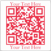 Direct Creëer een QR-code met een website Sticker (Voorkant)