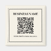 Direct Creëer een scanbare QR-code voor bedrijven Magneet (Voorkant)