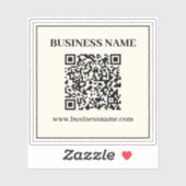 Direct Creëer een scanbare QR-code voor bedrijven Sticker (Vel)