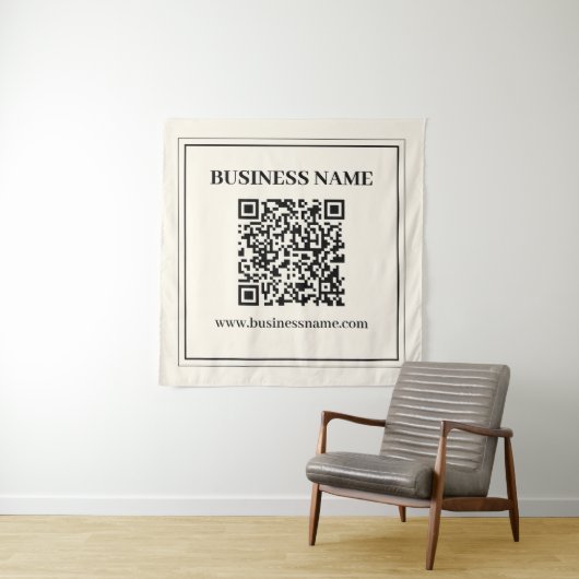 Direct Creëer een scanbare QR-code voor bedrijven Wandkleed (In situ)