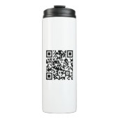 Direct Creëer QR-code (door uw URL in te voeren) Thermosbeker (Voorkant)