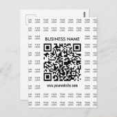Direct Creëer scanbare QR-code en Logo-patroon Briefkaart (Voorkant / Achterkant)