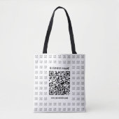 Direct Creëer scanbare QR-code en Logo-patroon Draagtas (Voorkant)