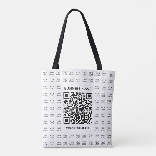 Direct Creëer scanbare QR-code en Logo-patroon Draagtas (Achterkant)