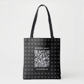 Direct Creëer scanbare QR-code en Logo-patroon Draagtas (Voorkant)