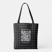 Direct Creëer scanbare QR-code en Logo-patroon Draagtas (Achterkant)