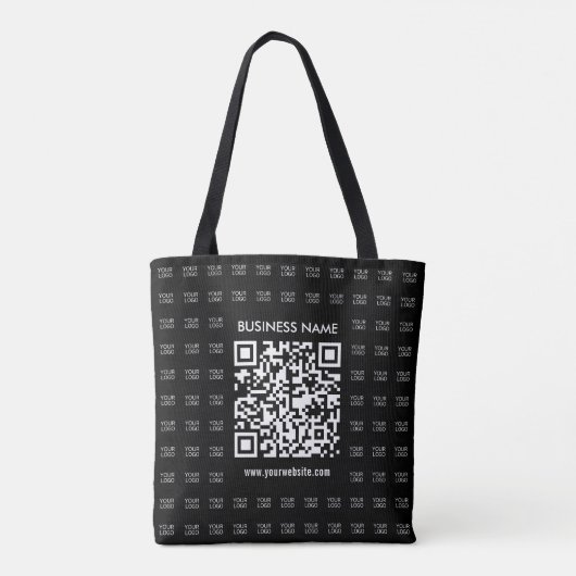 Direct Creëer scanbare QR-code en Logo-patroon Draagtas (Achterkant)