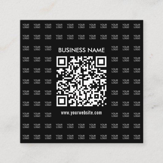 Direct Creëer scanbare QR-code en Logo-patroon Informatiekaartje (Voorkant)
