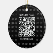 Direct Creëer scanbare QR-code en Logo-patroon Keramisch Ornament (Links)