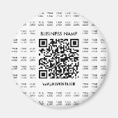 Direct Creëer scanbare QR-code en Logo-patroon Magneet (Voorkant)