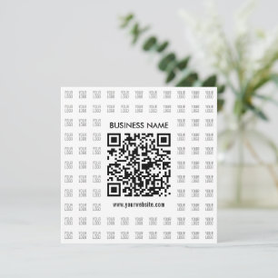 Direct Creëer scanbare QR-code en Logo-patroon Notitiekaartje