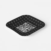 Direct Creëer scanbare QR-code en Logo-patroon Papieren Bordje (Gebogen)