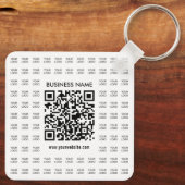 Direct Creëer scanbare QR-code en Logo-patroon Sleutelhanger (Achterkant)