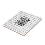Direct Creëer scanbare QR-code en Logo-patroon Tegeltje (Zijkant)