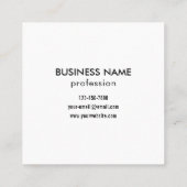 Direct Creëer scanbare QR-code en Logo-patroon Vierkante Visitekaartje (Achterkant)