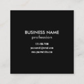 Direct Creëer scanbare QR-code en Logo-patroon Vierkante Visitekaartje (Achterkant)