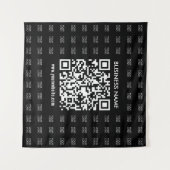 Direct Creëer scanbare QR-code en Logo-patroon Wandkleed (Voorkant (horizontaal))