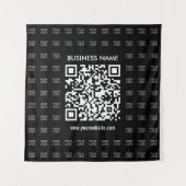 Direct Creëer scanbare QR-code en Logo-patroon Wandkleed (Voorkant)