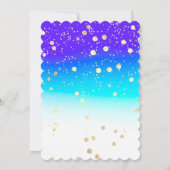 Direct downloaden Afstuderen Gold Blue Spark Kaart (Achterkant)