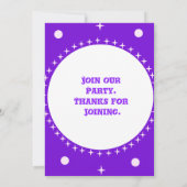 Direct downloaden Verjaardag uitnodiging. Personal Kaart (Achterkant)