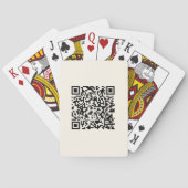 Direct een QR-code Creëer | Bewerkbaar op wit Pokerkaarten (Achterkant)
