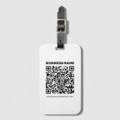 Direct een QR-code Creëer voor elk websiteadres Bagagelabel (Voorkant (verticaal))