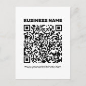 Direct een QR-code Creëer voor elk websiteadres Briefkaart (Voorkant)