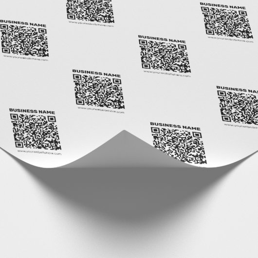 Direct een QR-code Creëer voor elk websiteadres Cadeaupapier (Hoek)