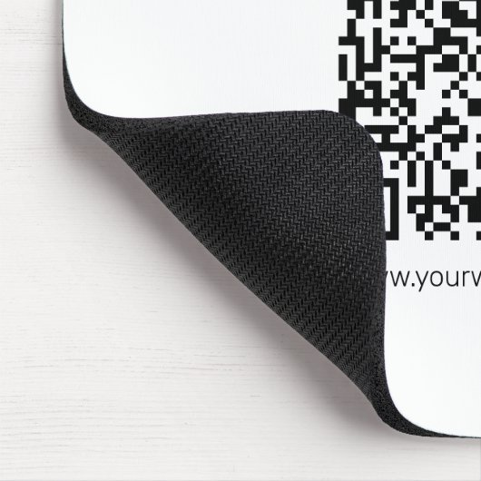 Direct een QR-code Creëer voor elk websiteadres Muismat (Hoek)