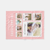 Direct fotocollage bewerkbare achtergrondkleur fleece deken (Voorkant (Horizontaal))