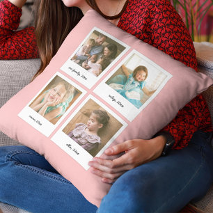 Direct fotocollage bewerkbare achtergrondkleur kussen
