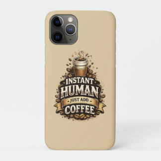 Direct Menselijk, Alleen Koffie Toevoegen – Grappi iPhone 11 Pro Hoesje