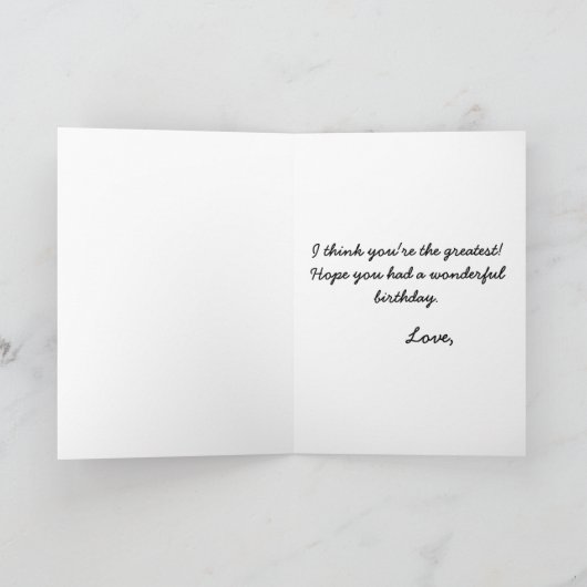 Direct naar verjaardagskaart voor schoondochter.. kaart (Binnen)