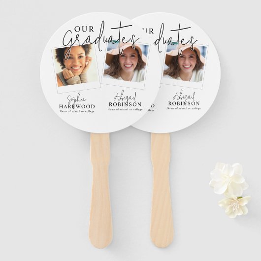 Direct Photo Effect Joint Afstuderen Handwaaier (Voorkant en achterkant)