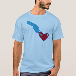 direct-randsterk hart (schattige versie) deel 2 t-shirt